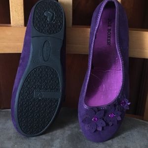 Girls flats purple